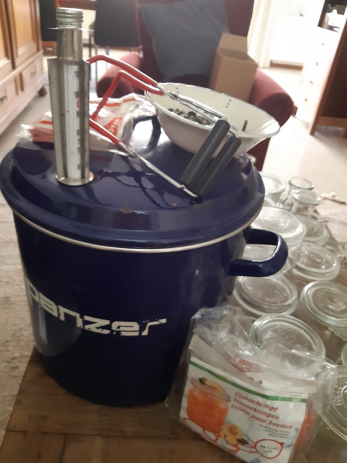 27 weckglazen, diverse afmetingen, te koop., Ophalen, Gebruikt, Pot, Bus of Blik, Met deksel