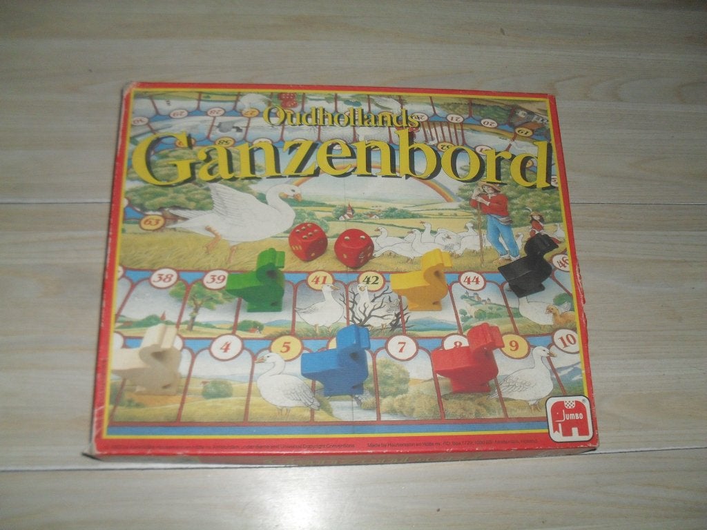 Oudhollands Ganzenbord, Een of twee spelers, Ophalen, Gebruikt, Jumbo
