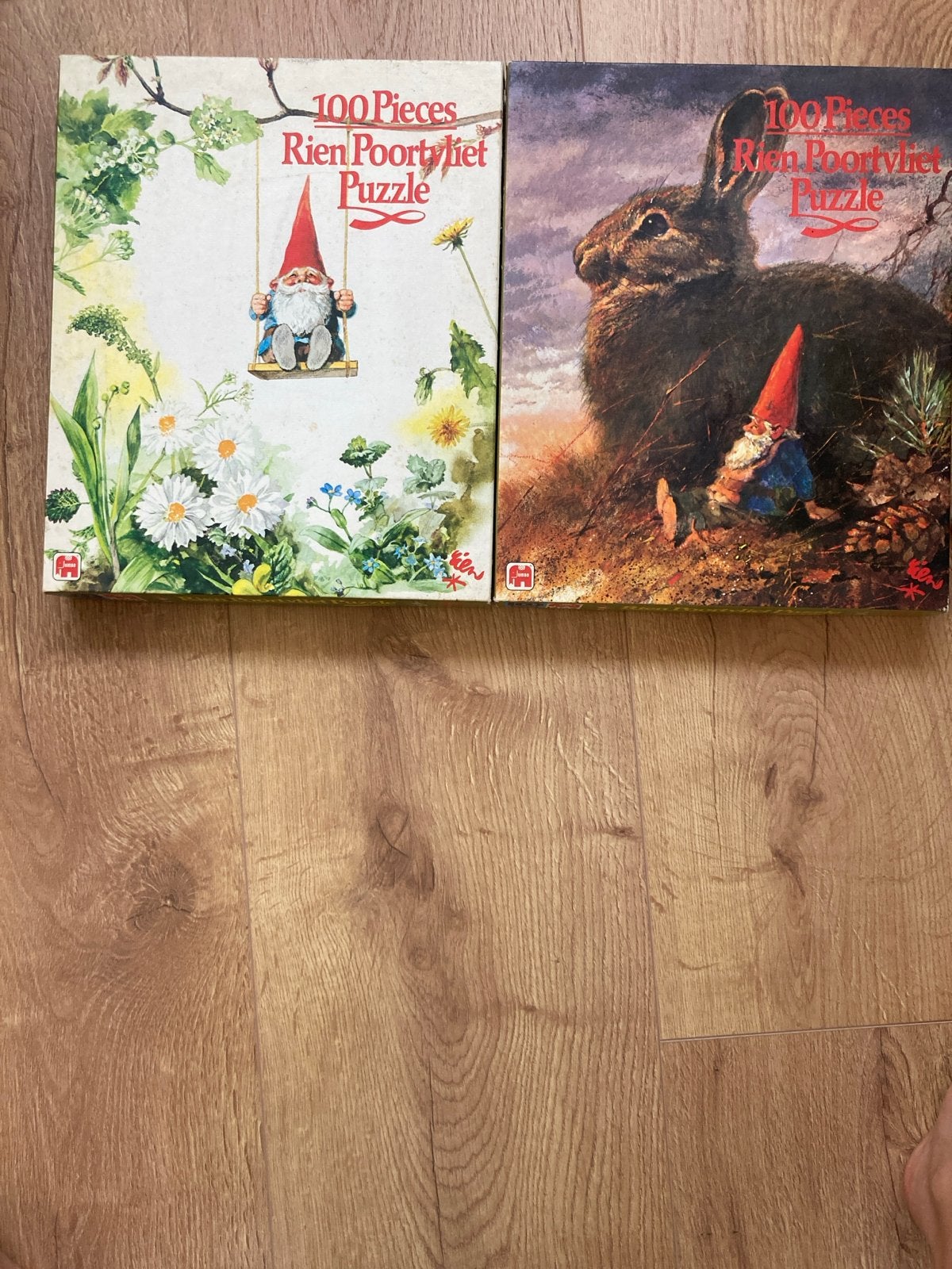 2 Rien Poortvliet Puzzels - 100 Stukjes, Ophalen of Verzenden, Minder dan 500 stukjes, Gebruikt, Legpuzzel