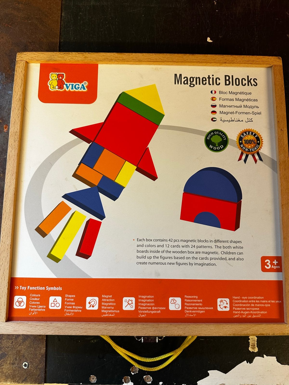 Viga Magnetische Blokken - Educatief Speelgoed 3+, Ophalen of Verzenden, Zo goed als nieuw, Jongen of Meisje