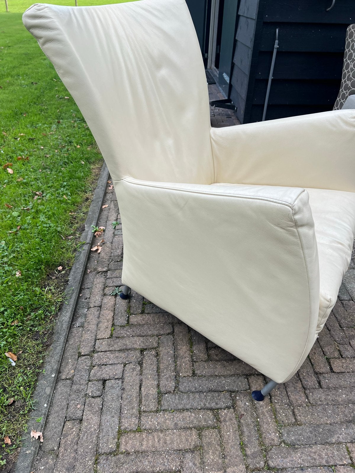 Montis Windy Leren fauteuil - Crème/Wit, Ophalen, Gebruikt, Wit, Leer