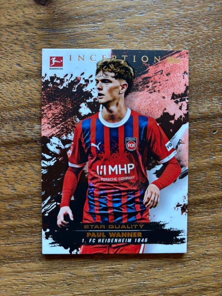 Paul Wanner Topps Inception Star Quality 1. FC Heidenheim, Ophalen of Verzenden, Nieuw, Plaatje