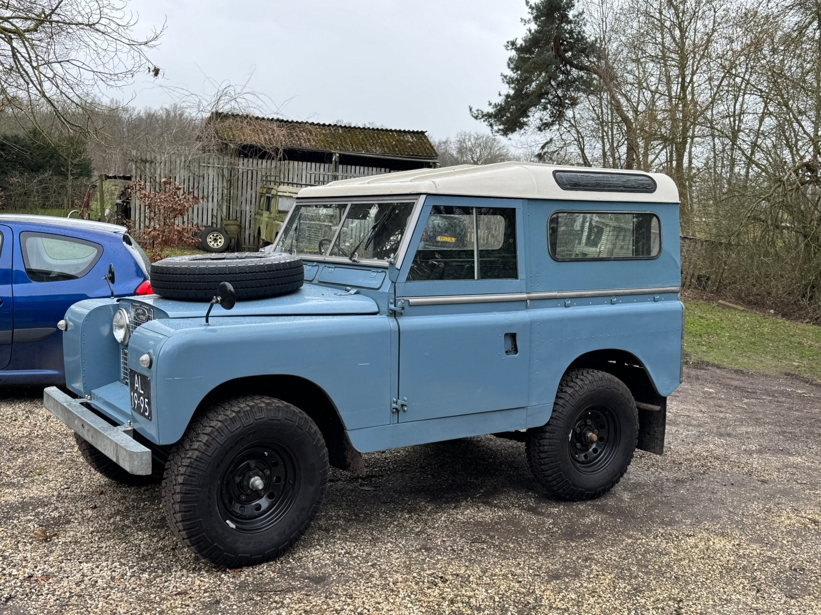 Land Rover series 2a 88 1963 benzine 2.25 wegenbelastingvrij, Auto's, Land Rover, 1440 kg, 4 cilinders, Cabriolet, Blauw
