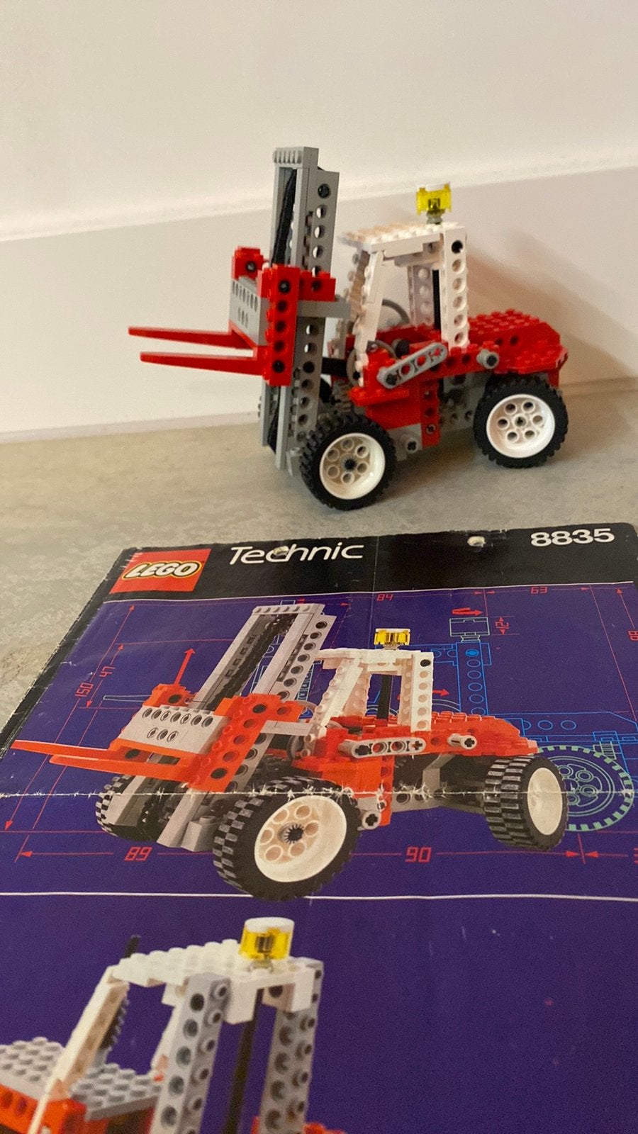 Lego 8835 Technic Heftruck, Kinderen en Baby's, Ophalen of Verzenden, Zo goed als nieuw