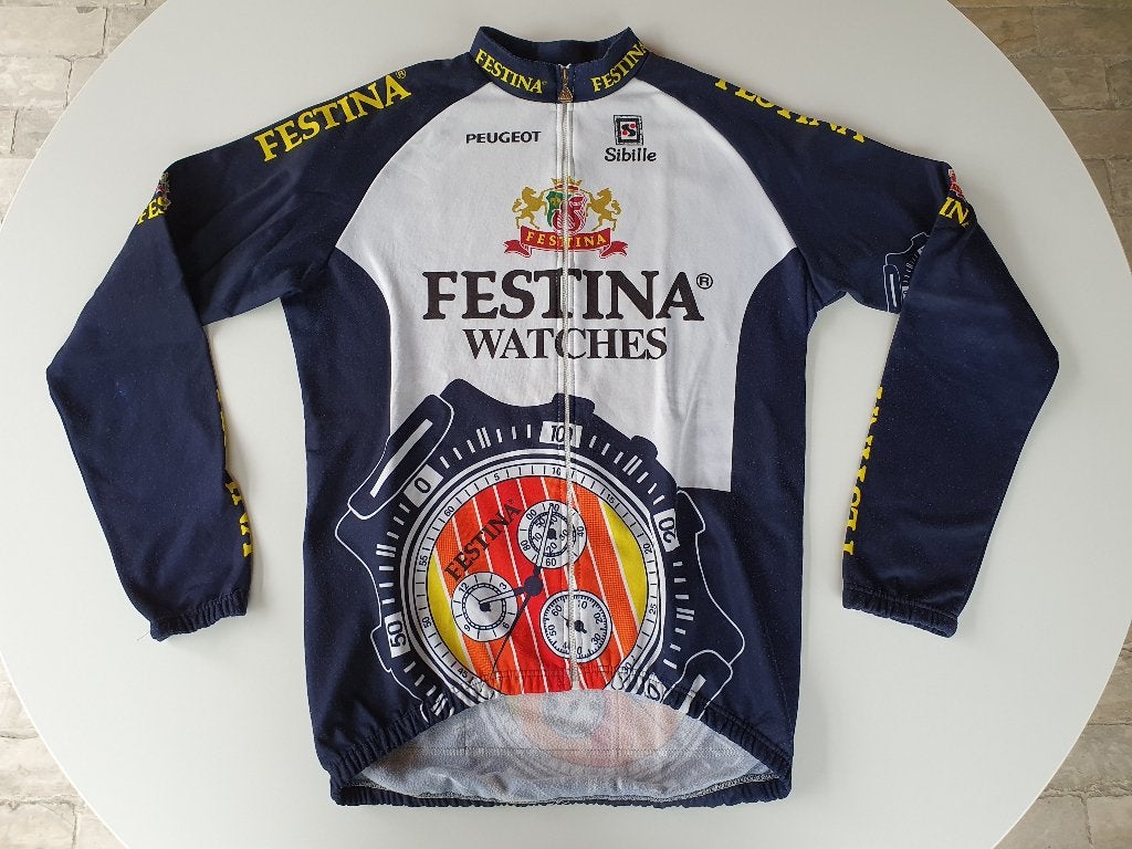 Wielertrui Festina (Sibille, maat 6), Ophalen of Verzenden, Gebruikt, Kleding