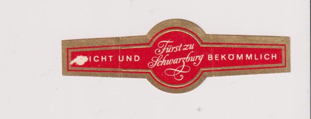 sigarenbanden - FÜRST ZU SCHWARZBURG, Ophalen of Verzenden, Gebruikt, Sigarenbandjes