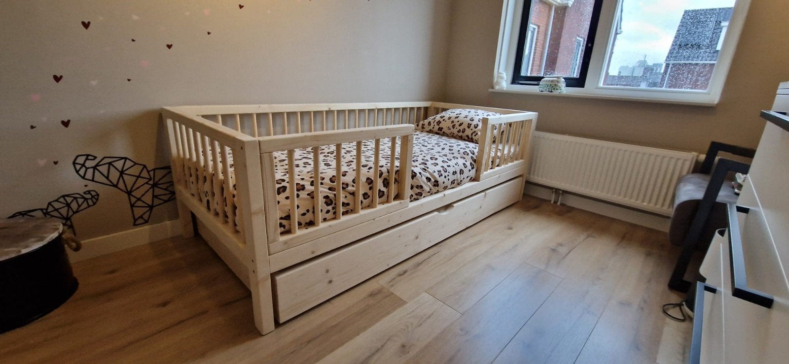 Kinderbed, peuterbed, kinderledikant alle maten leverbaar, Kinderen en Baby's, Kinderkamer | Bedden, Ophalen, 85 tot 100 cm, Nieuw