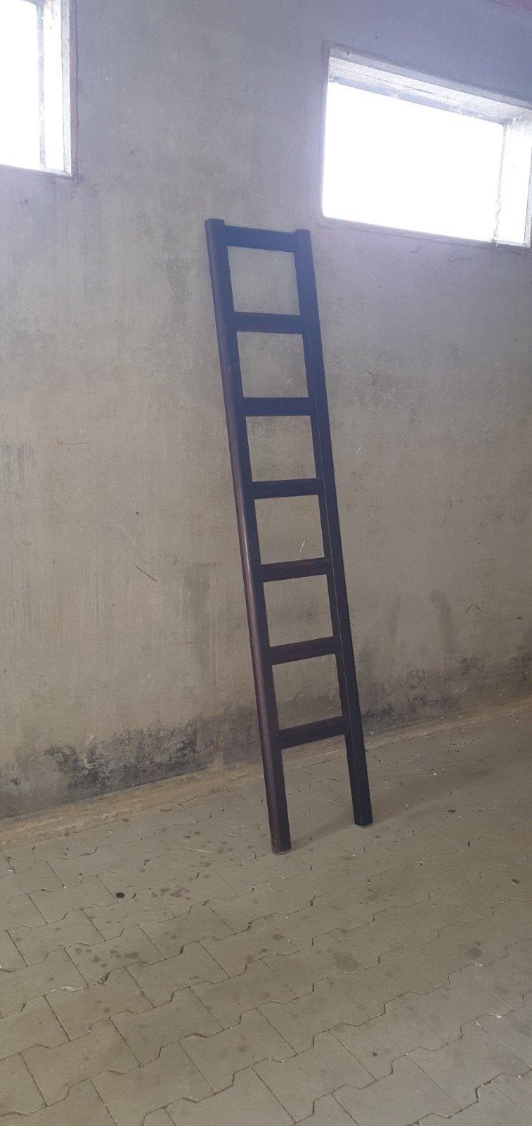 2 houten zijpanelen ladder decoratie, Antiek en Kunst, Ophalen