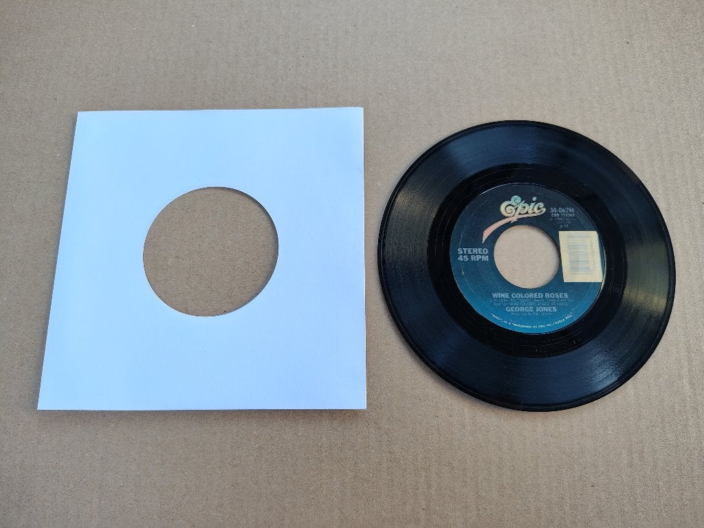 7" Single: George Jones - Wine Colored Roses (1986) USA, Verzenden, Gebruikt, 7 inch, Pop