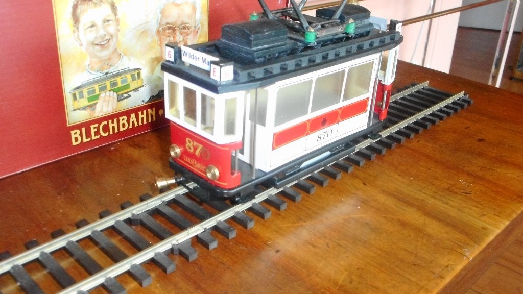 SPOOR 0 LEHNHARDT Metalen modeltram DRESDEN lijn 6 in ovp, Overige merken, Ophalen of Verzenden, Zo goed als nieuw, Analoog