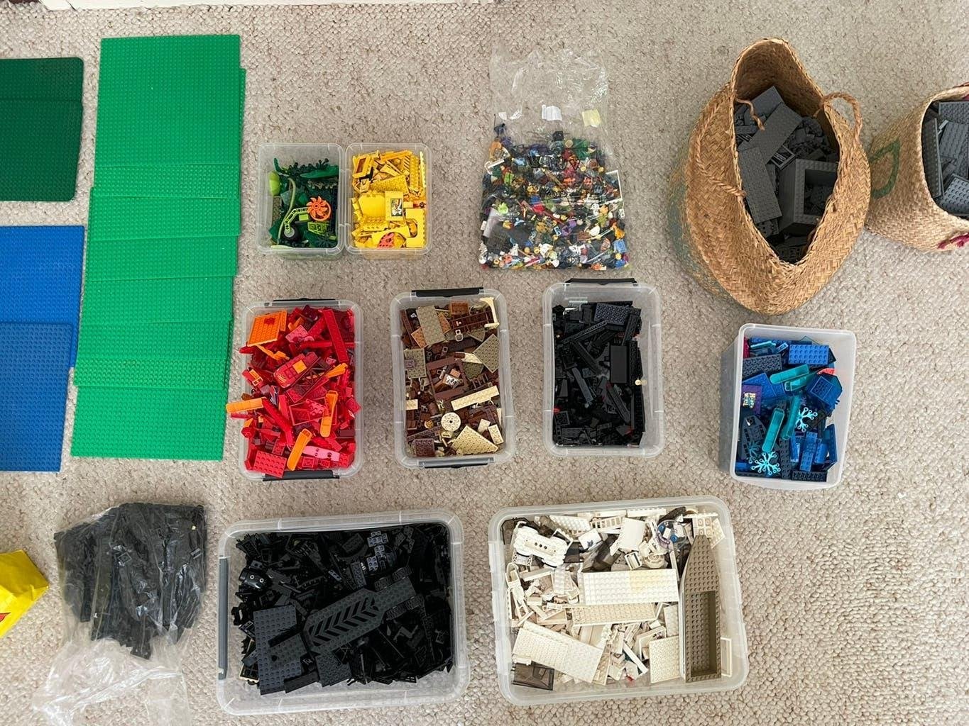 LEGO grote verzameling; gesorteerd op kleur, Ophalen of Verzenden, Zo goed als nieuw