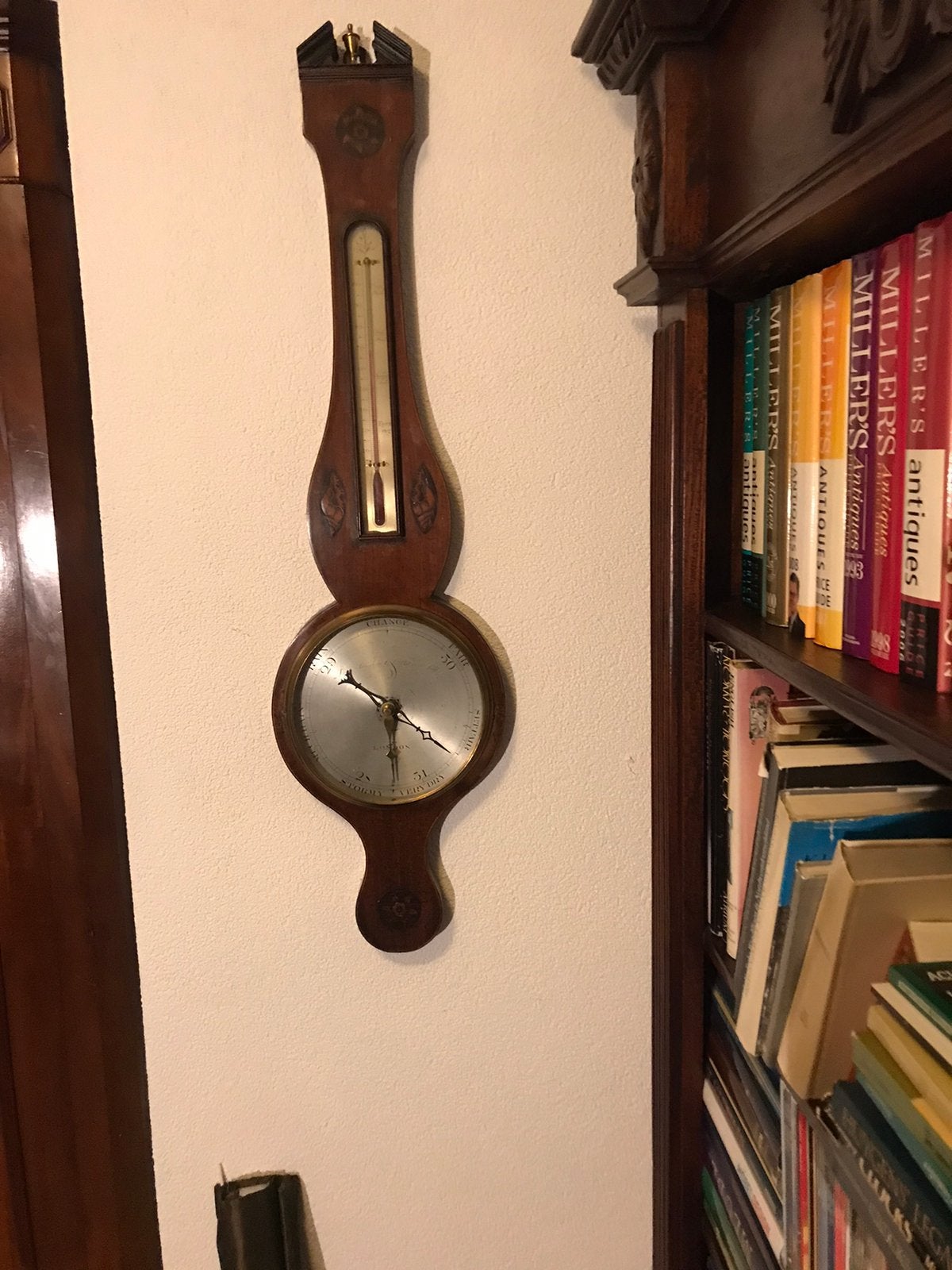 Antieke Engelse banjo barometer., Ophalen of Verzenden, Zo goed als nieuw