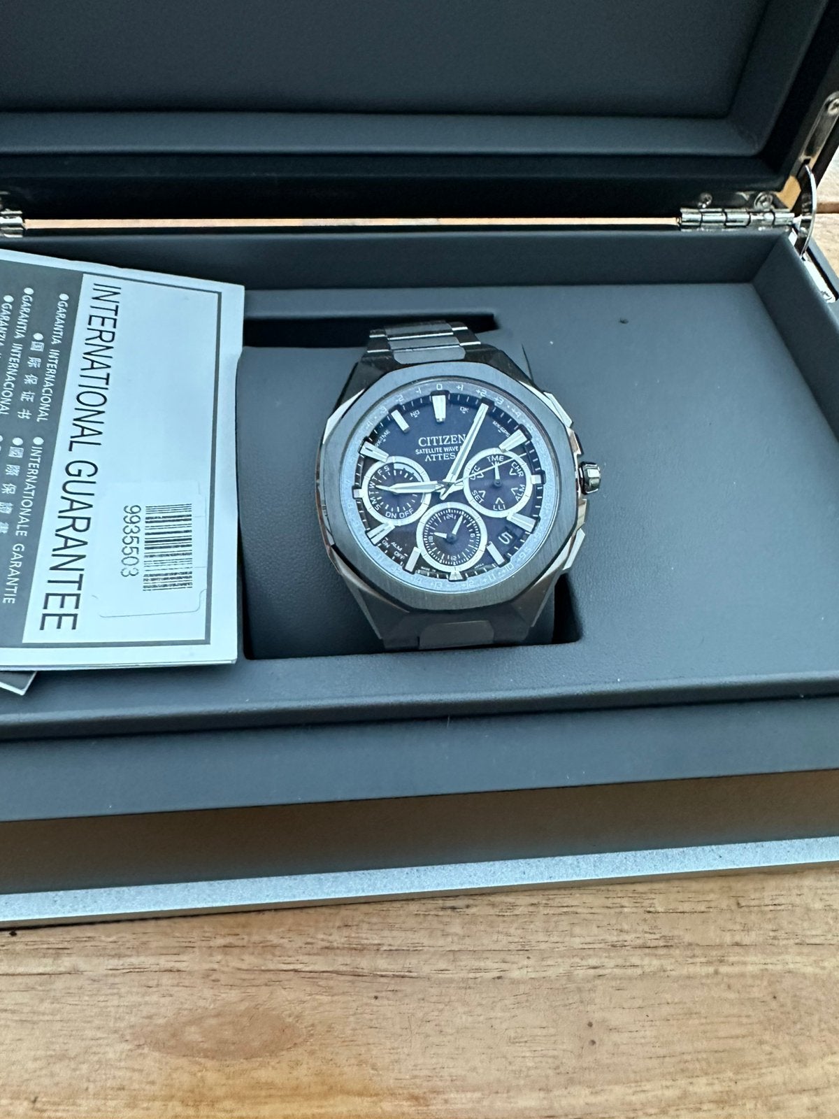 Citizen attesa sattelietwave titanium, Staal, Staal, Citizen, Nieuw