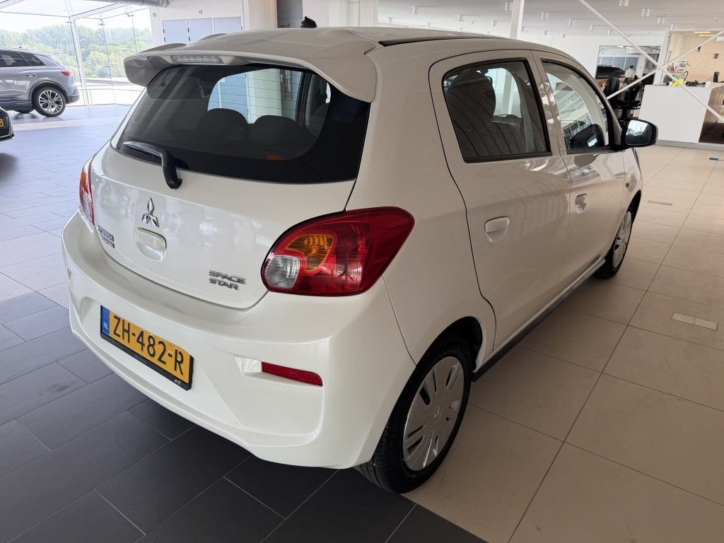Mitsubishi Space Star 1.0 CVT ClearTec Cool+, Stof, Wit, Origineel Nederlands, Bedrijf