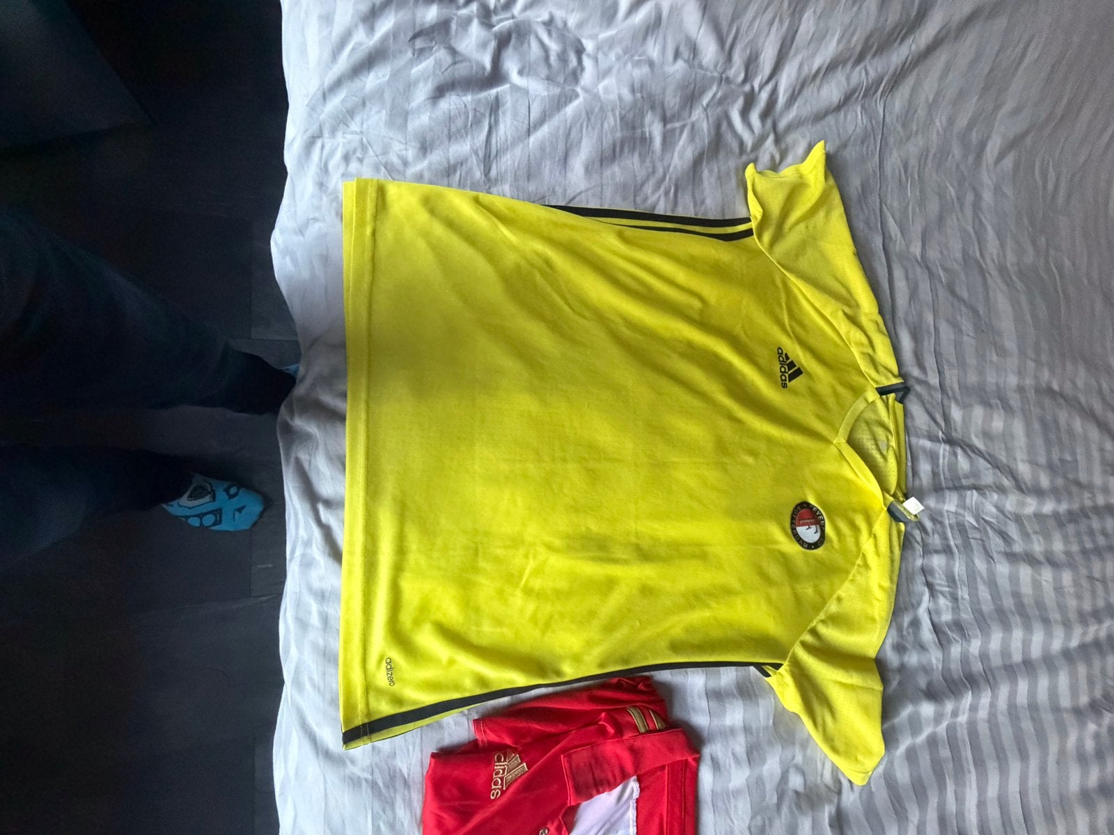 Feyenoord Adidas Voetbalshirt Geel Maat M, Maat 48/50 (M), Geel, Ophalen of Verzenden, Zo goed als nieuw
