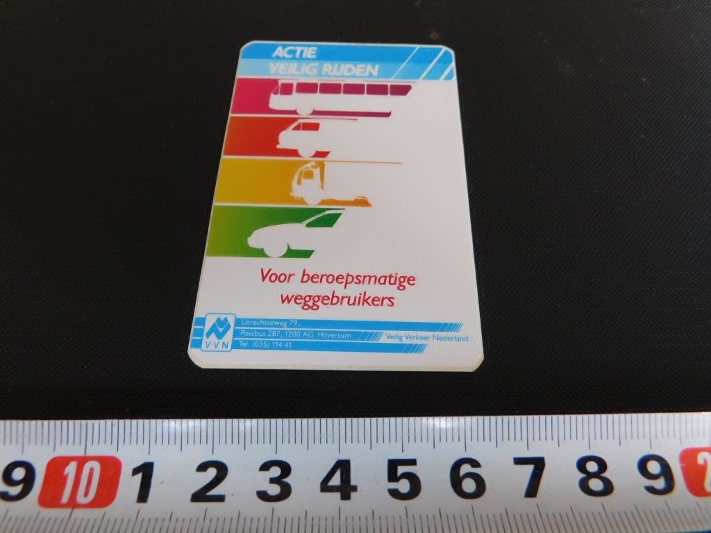 sticker VVN actie veilig rijden bus auto truck auto, Ophalen, Zo goed als nieuw