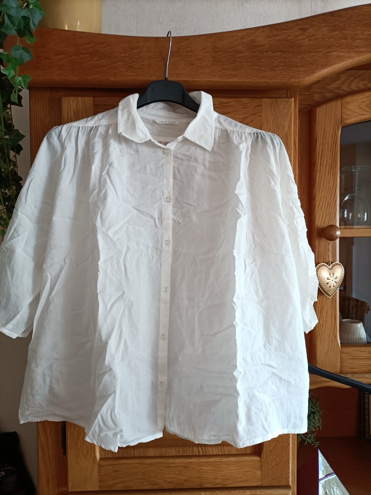 YAYA Women Witte Blouse - S, Kleding | Dames, Ophalen of Verzenden, Zo goed als nieuw, Maat 38/40 (M), Wit