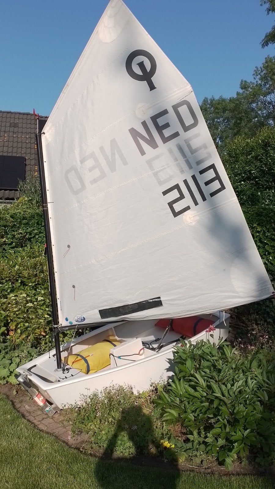 Optimist NED2113, Watersport en Boten, Zeilen en Zeiltoebehoren, Ophalen, Overige typen, Minder dan 15 m²