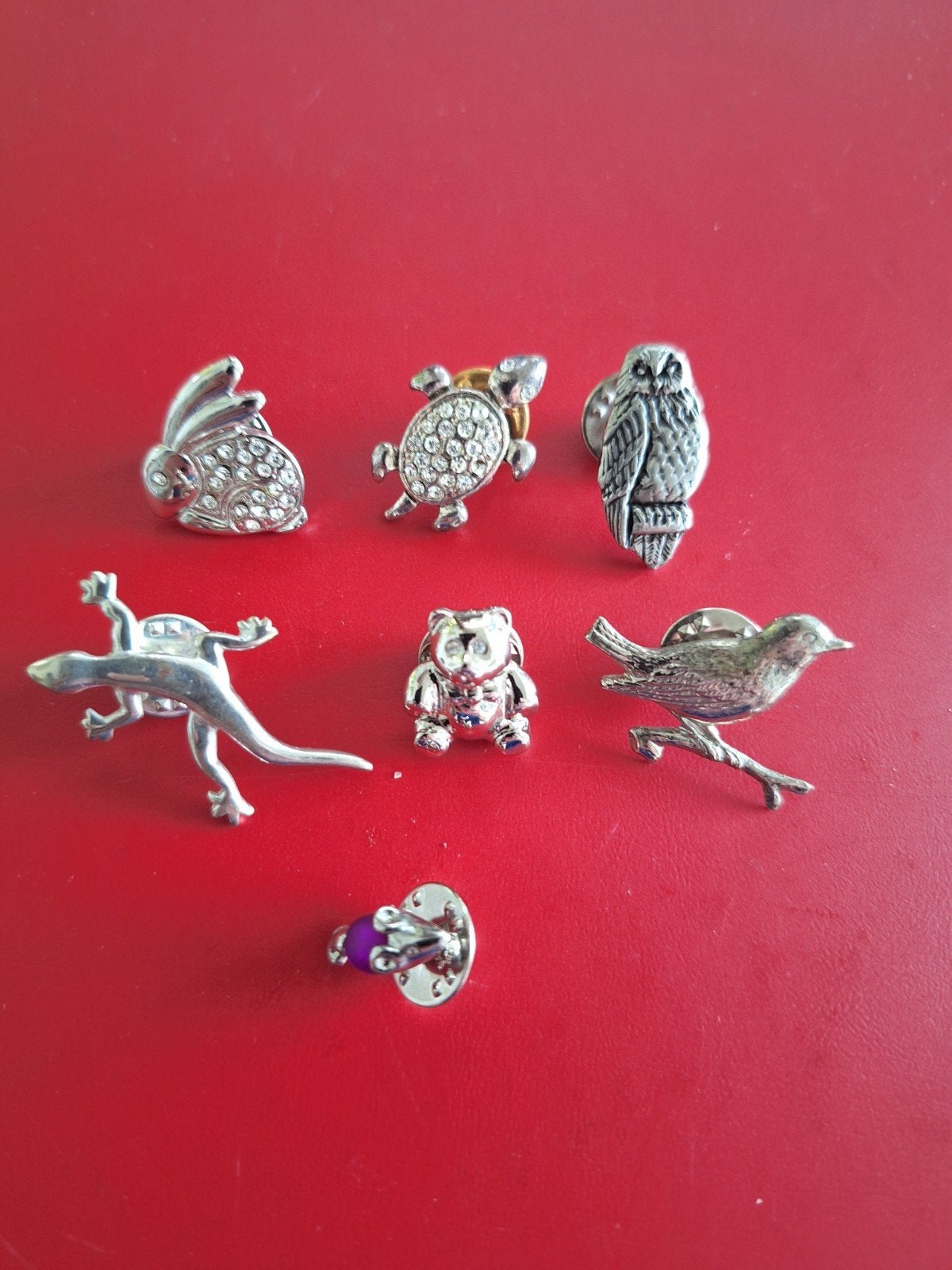 Dieren pins, verzilverd , zeer fraai. Bijoux pins, zie tekst, Overige merken, Overige materialen, Verzenden, Zo goed als nieuw
