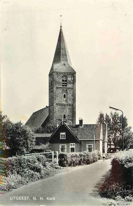 301-338-025 Uitgeest Kerk, Verzamelen, Ansichtkaarten | Nederland, Verzenden, Voor 1920, Noord-Holland