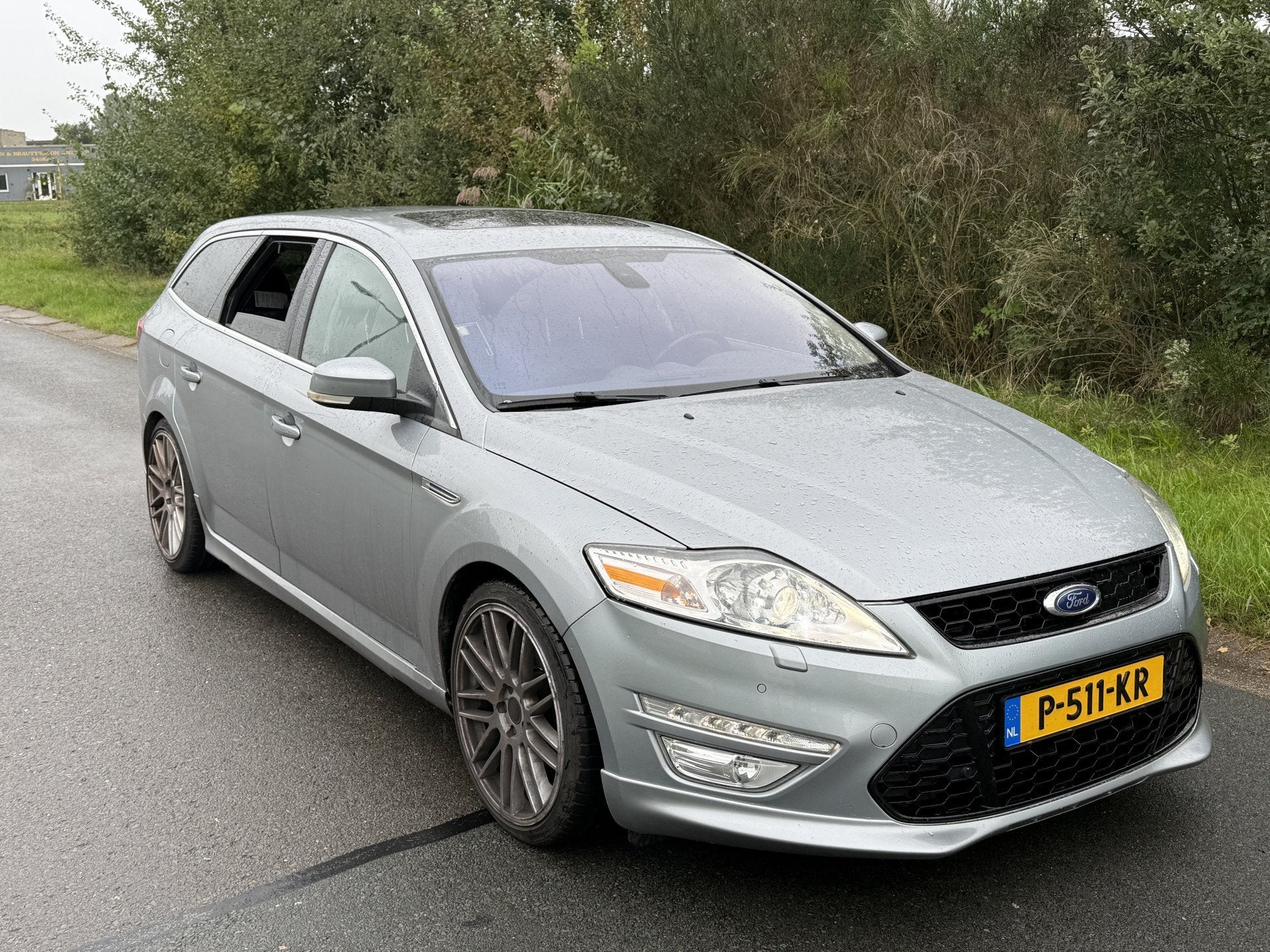 Ford Mondeo Wagon BWJ 2011 2.0 EcoBoost 203 PK Platinum AUTO, Auto's, Euro 5, Gebruikt, 4 cilinders, Leder en Stof