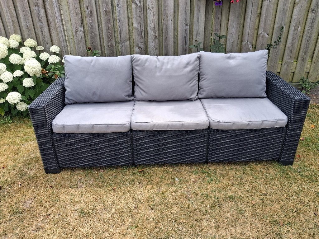 Tuinmeubelen, Tuin en Terras, Ophalen, Kunststof, 3 zitplaatsen, Zo goed als nieuw