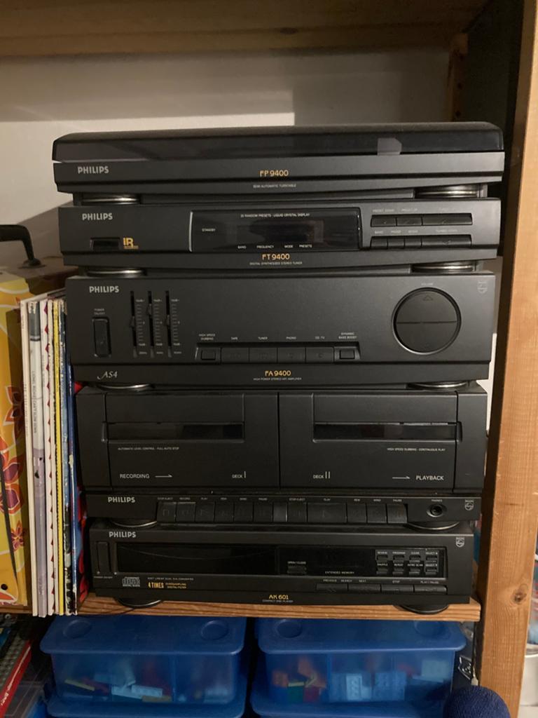 Philips stereo set, Audio, Tv en Foto, Ophalen, Gebruikt, Cassettedeck, Philips