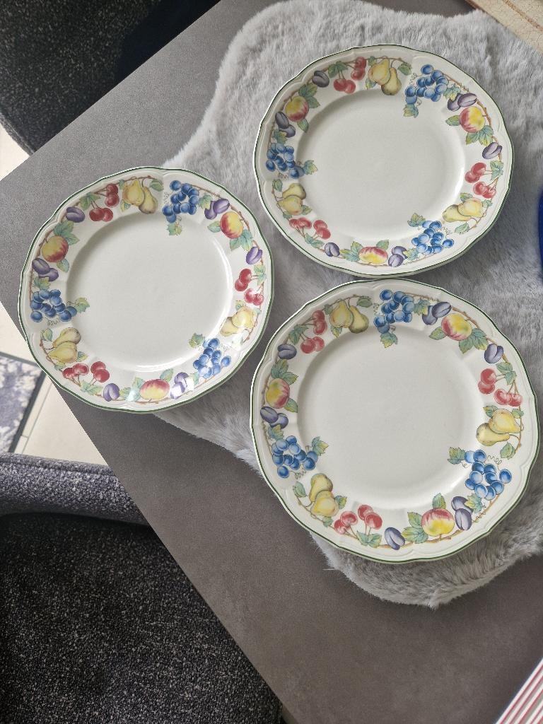 Servies villeroy en boch, Huis en Inrichting, Ophalen, Porselein, Overige stijlen, Bord(en)