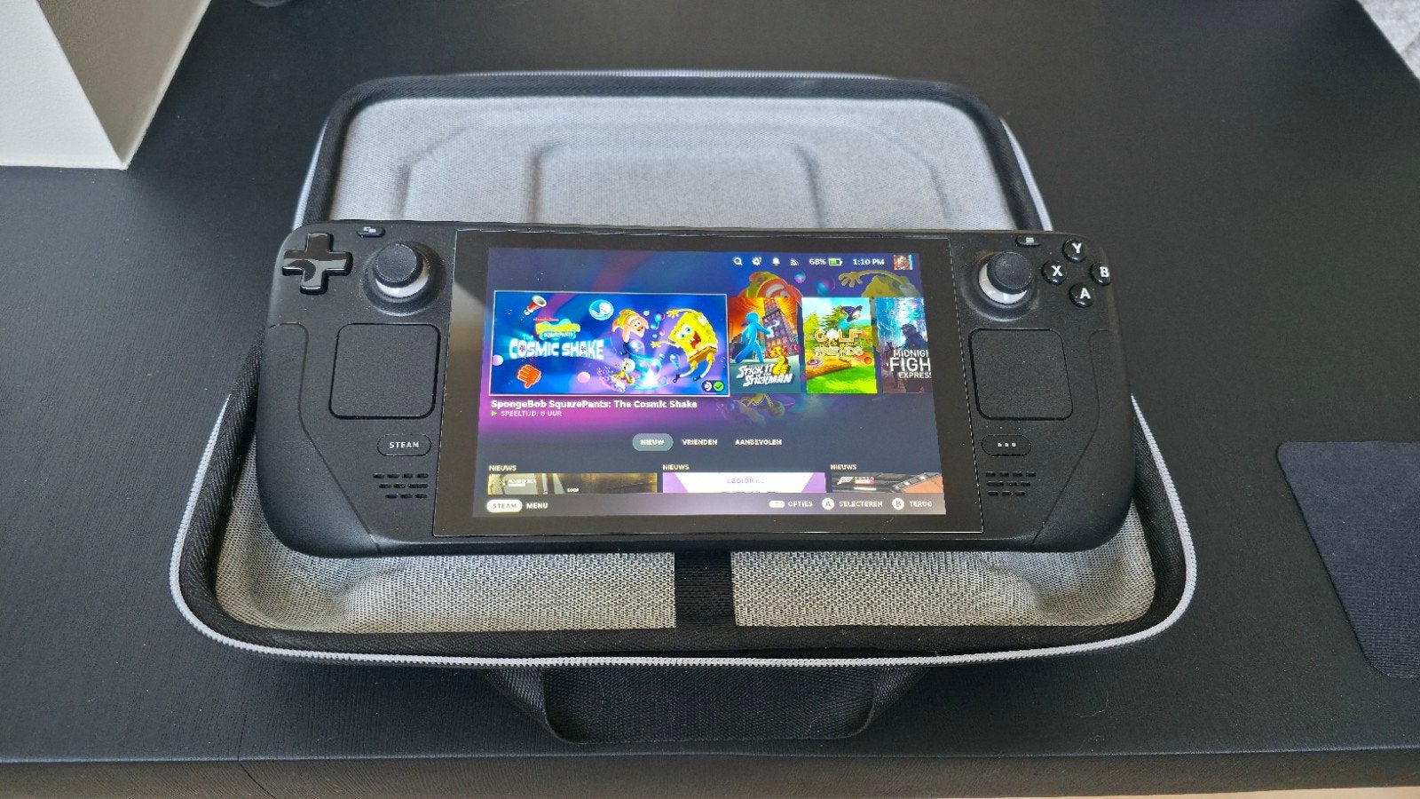 Steam Deck LCD 512GB - Origineel met anti-glare en reistas, Spelcomputers en Games, Ophalen, Valve, Gebruikt