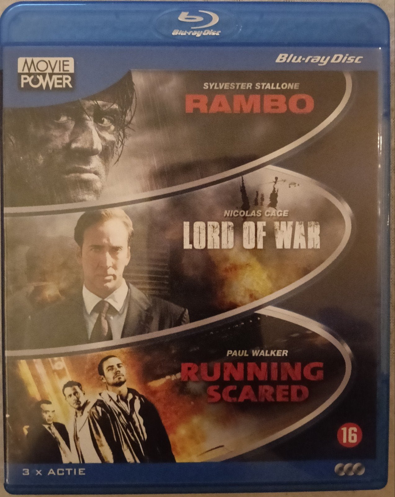 Rambo / Lord Of War / Running Scared bluray, Ophalen of Verzenden, Zo goed als nieuw, Actie