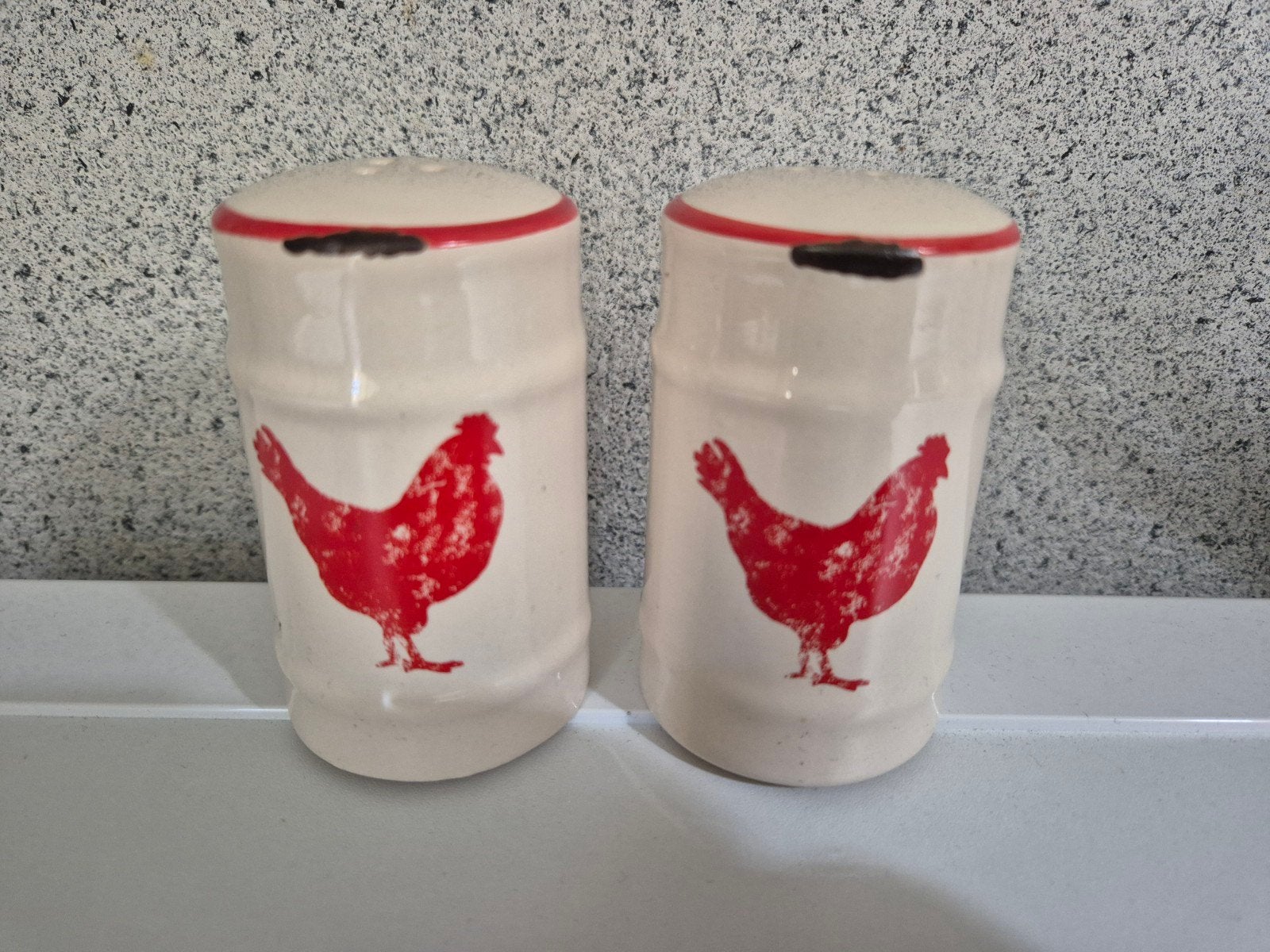 Leuke peper- en zoutvaatjes met kip design, Overige typen, Nieuw, Ophalen of Verzenden, Steen/keramiek