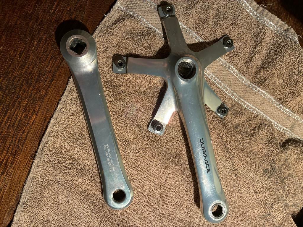 Shimano FC7600 Dura-Ace NJS Baanfiets Crankstel + BB, Ophalen, Gebruikt