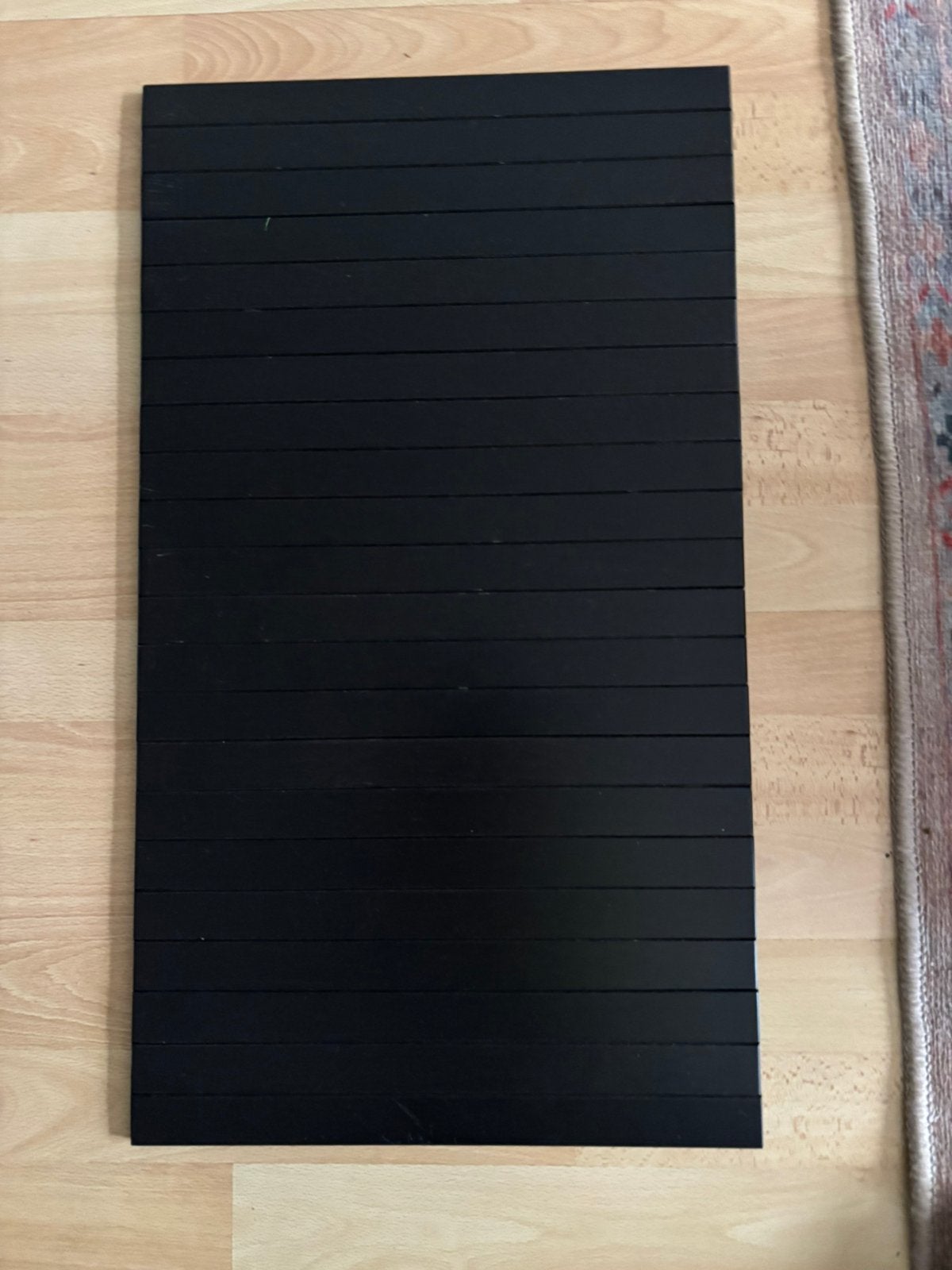 2x ikea zwarte carb ulef, onderlegger laptop of voor drinken, Ophalen, Gebruikt