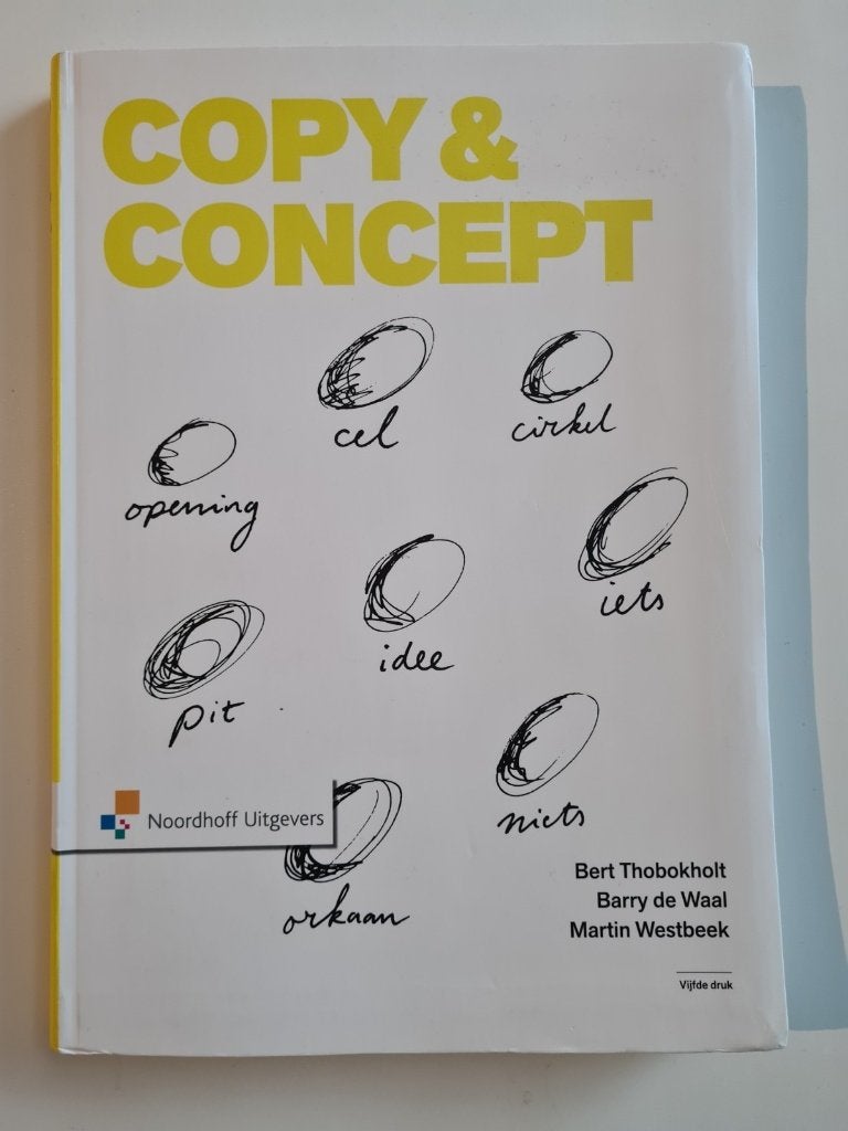 Copy & Concept - Bert Thobokholt, Ophalen of Verzenden, Alpha, Zo goed als nieuw, HBO