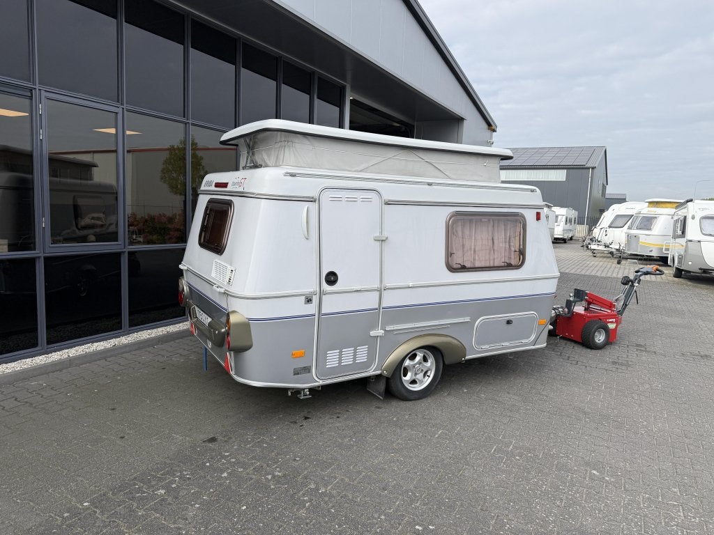 Eriba Puck 225 GT Langslaper 200cm 750KG max Voortent etc..., Tot en met 2, Bedrijf, Treinzit, 2 aparte bedden