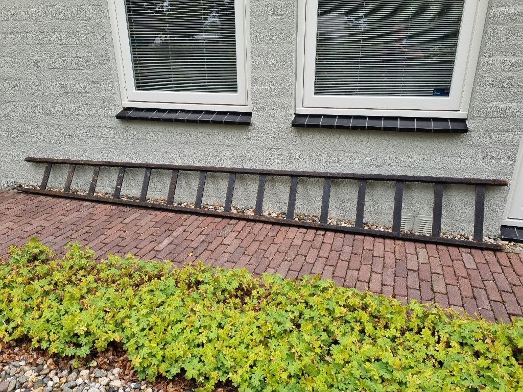 houten ladder, Doe-het-zelf en Verbouw, Ladders en Trappen, Ophalen, Gebruikt, Ladder, 2 tot 4 meter