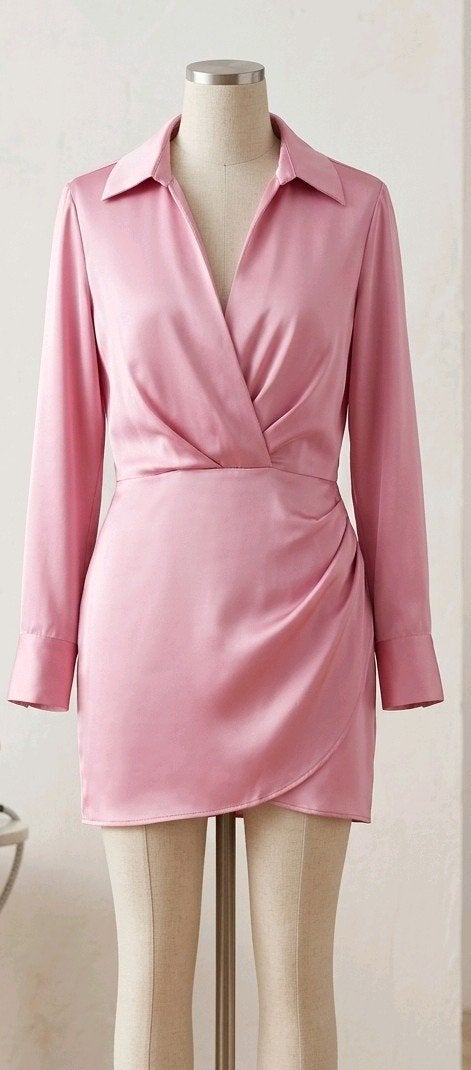 Nieuwe roze satijnenjurk van zara met prijskaartje., Kleding | Dames, Maat 38/40 (M), Verzenden, Zara, Nieuw