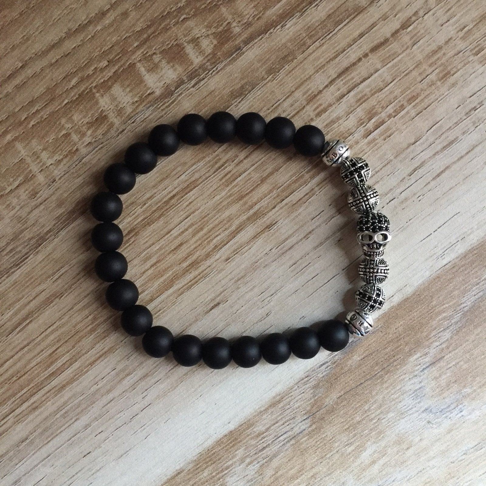 Thomas sabo bracelet skull schedel armband is maat 19 cm, Ophalen of Verzenden, Zo goed als nieuw, Zilver