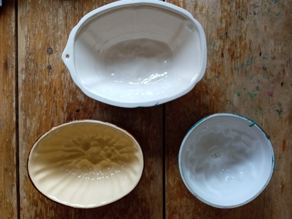 Vintage keramische puddingvormen, Ophalen of Verzenden