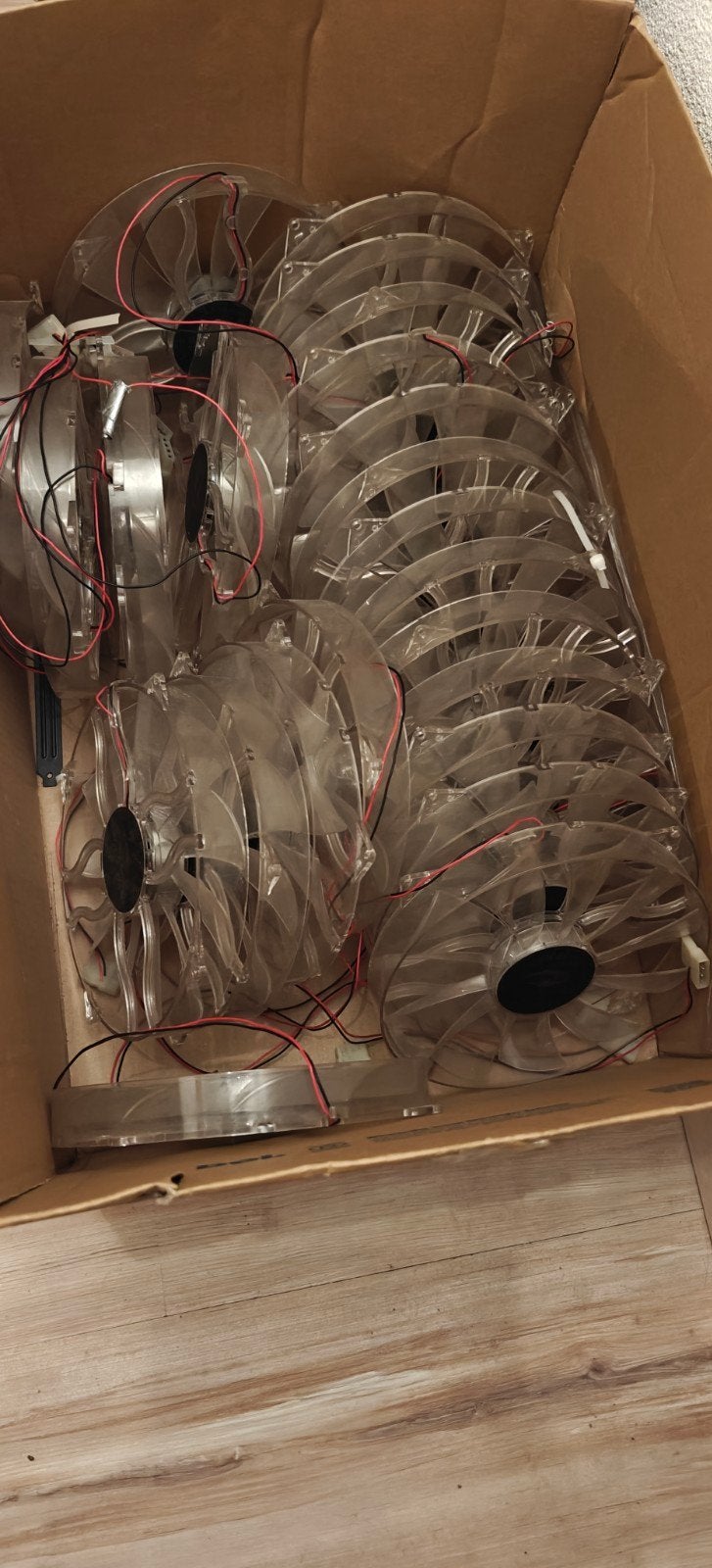 Partij 200mm PC ventilatoren - GP D22SL-12H, Ophalen of Verzenden, Gebruikt, Luchtkoeling