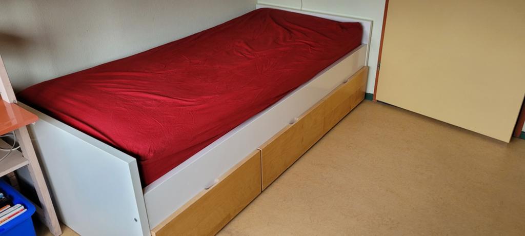 Te koop Ikea bed, Ophalen, Gebruikt, 90 cm, Eenpersoons