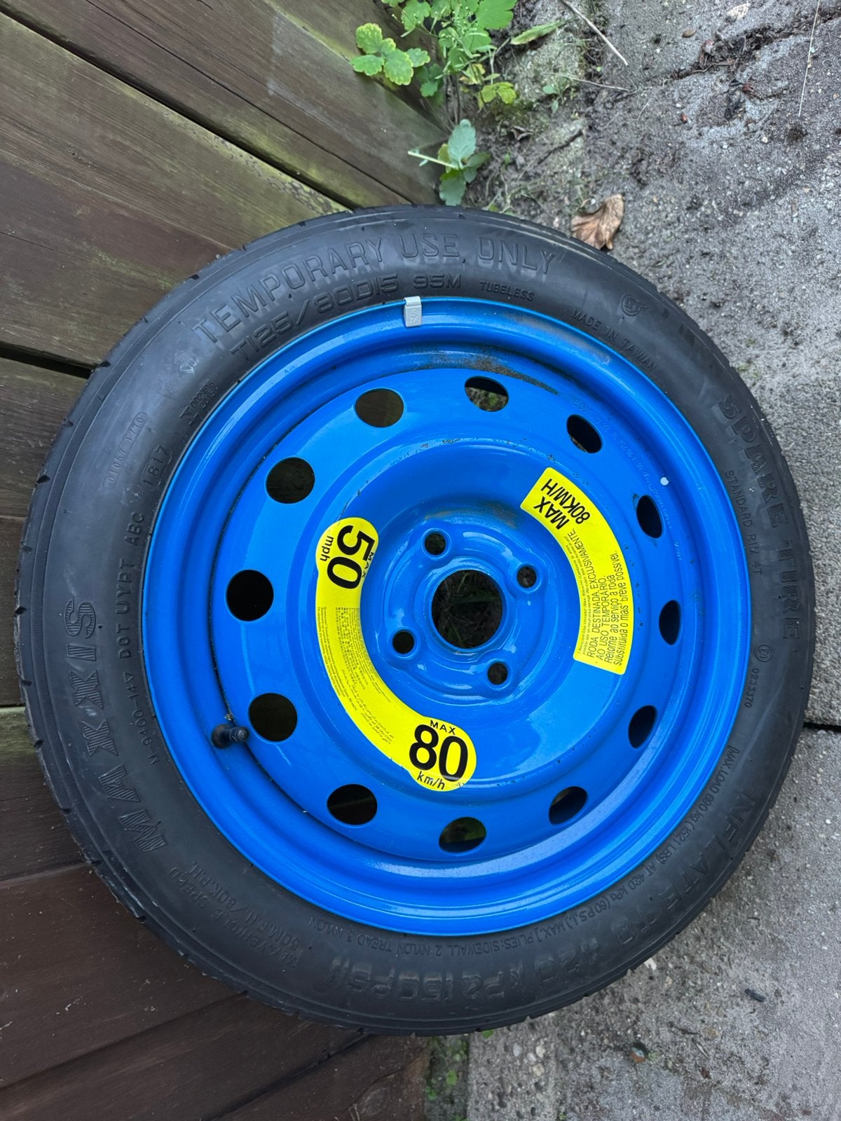 Thuiskomer reservewiel toyota yaris- aygo 15 inch, Ophalen, Zo goed als nieuw