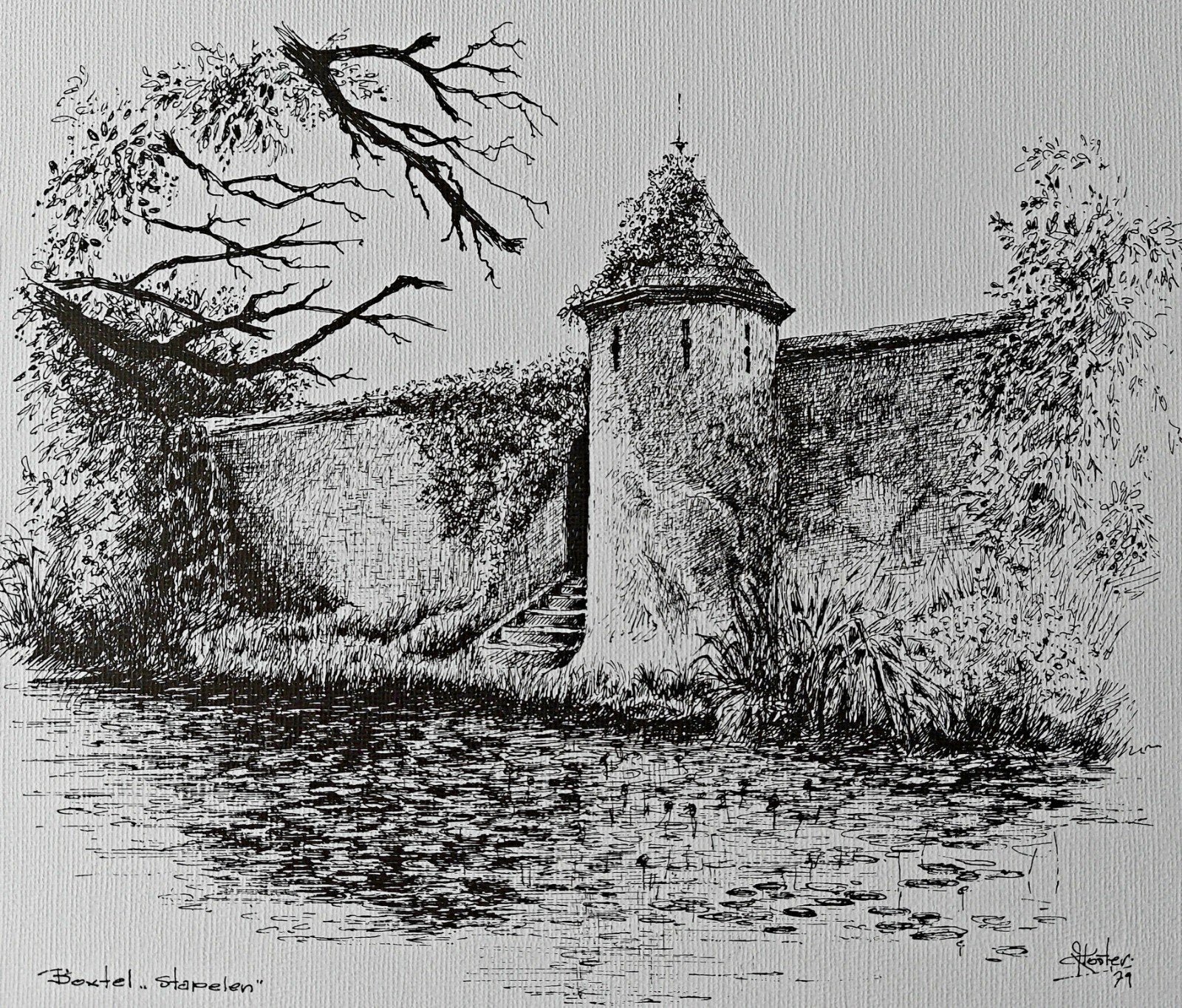 Boxtel ... Kasteel Stapelen .... Kees Koster.

Pentekening K, Ophalen of Verzenden