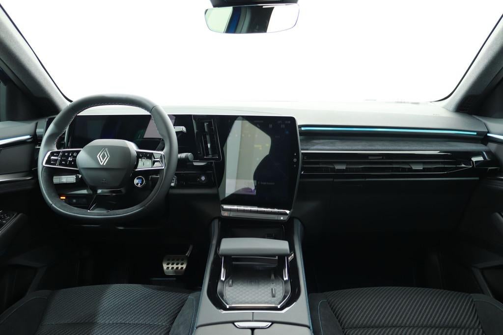 Renault Austral 1.2 E-TECH HYBRID 200PK TECHNO ESPRIT ALPINE, Auto's, Renault, Zwart, 1199 cc, Blauw, Leder en Stof