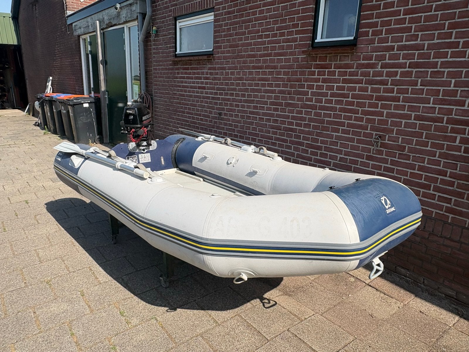 Zodiac c310 rubberboot met Mercury 6pk buitenboordmotor, Watersport en Boten, Ophalen, Zodiac, Overige materialen, Gebruikt