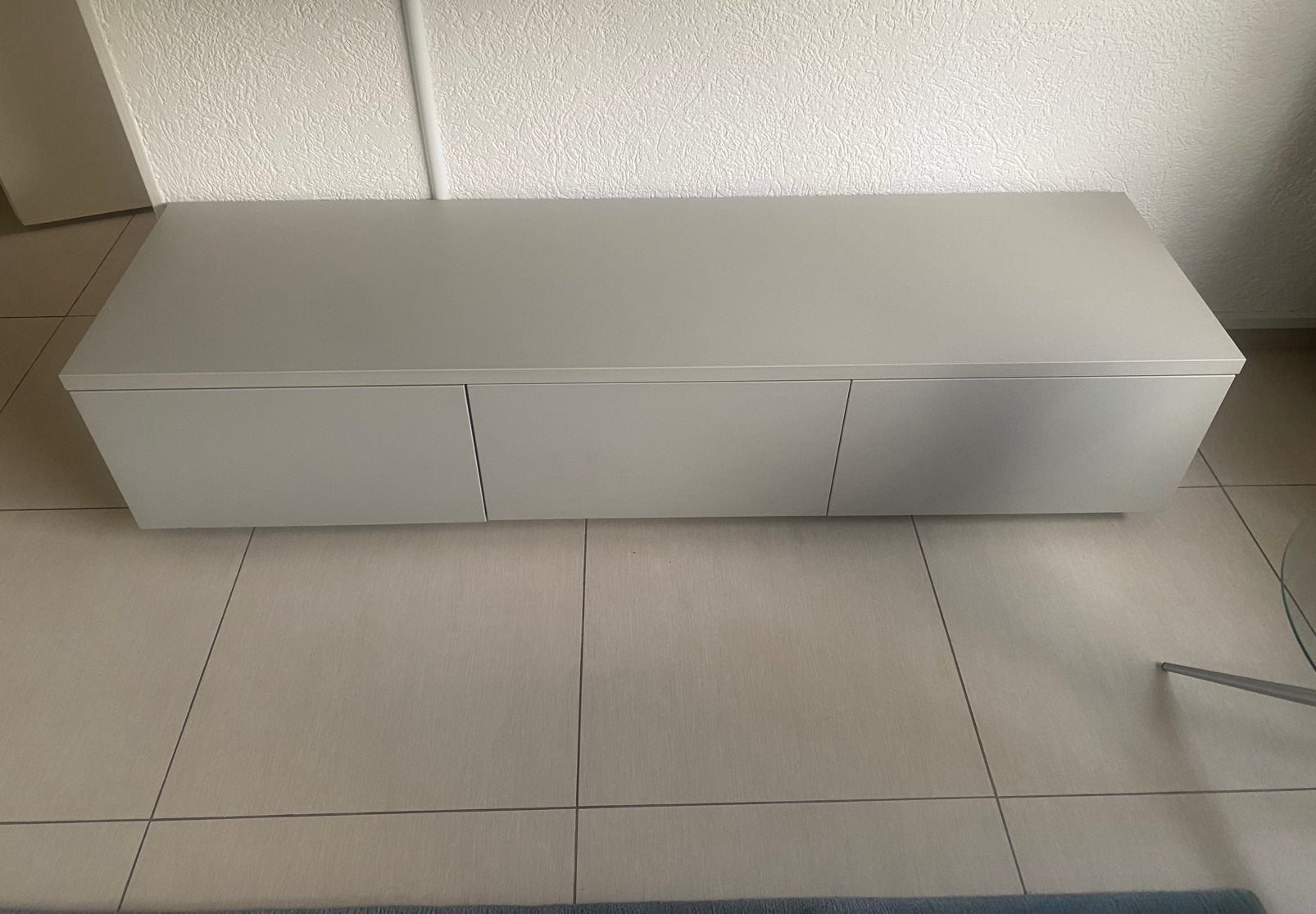 Tv meubel grijs, Ophalen, Overige materialen, 150 tot 200 cm, Zo goed als nieuw