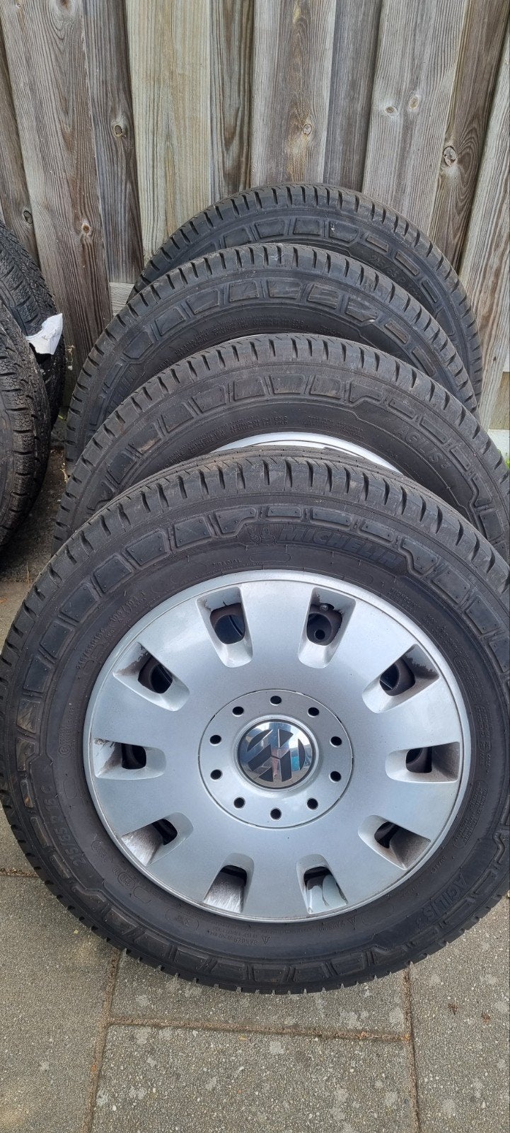 2 wielensets zomer en winter VW Transporter, Auto-onderdelen, Banden en Velgen, 16 inch, Banden en Velgen, Bestelwagen, Gebruikt
