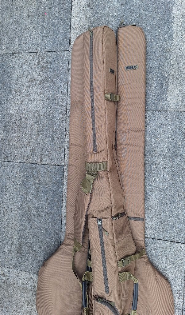Korda compac 3 rod 12ft foudraal + 2x 12ft rod sleeve, Watersport en Boten, Hengelsport | Karpervissen, Ophalen of Verzenden, Zo goed als nieuw