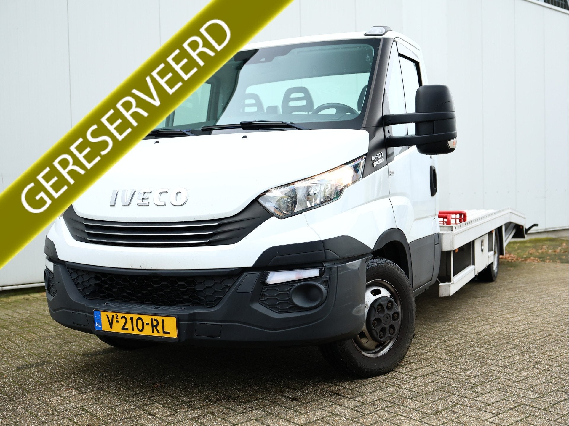 Iveco Daily 40C16 Tijhof Oprijwagen AUTOMAAT AIRCO 2018 EX B, Auto's, Stof, Gebruikt, Euro 6, Iveco