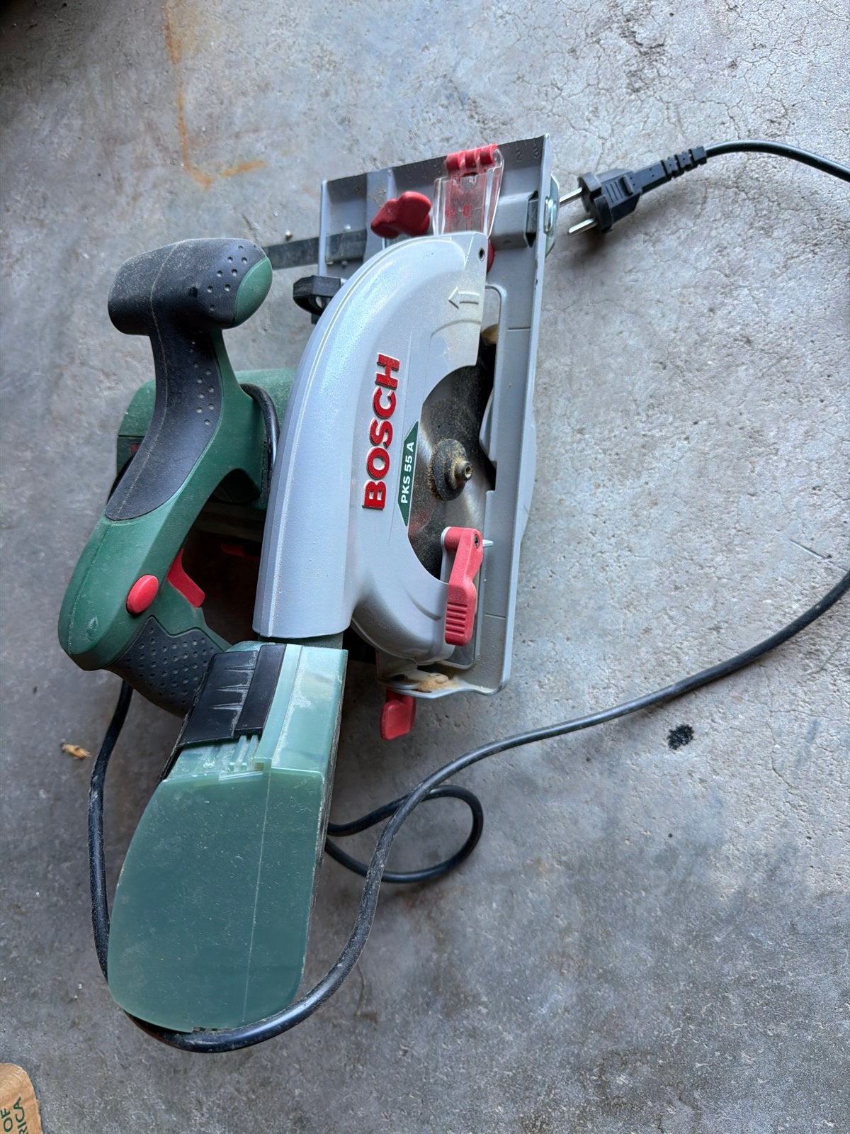Bosch PKS 55 A Cirkelzaag - Krachtig en Betrouwbaar, Ophalen, Gebruikt, Cirkelzaag, 30 tot 70 mm